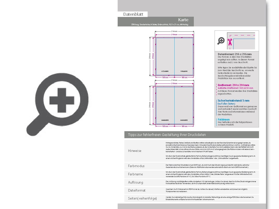 Product Bild taufkarte_din_lang_4-seiter_4_4_farbig_+_sonderfarbe_gold