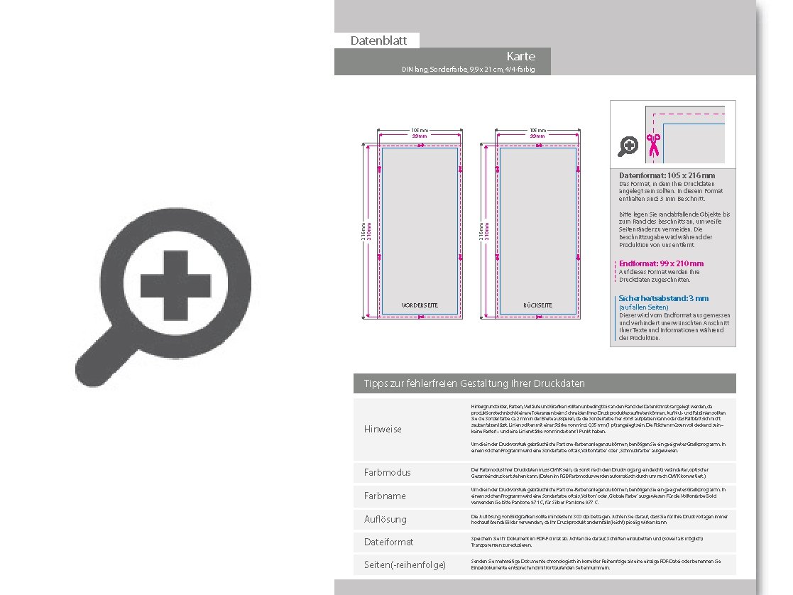 Product Bild taufkarte_din_lang_4_4_farbig_+_sonderfarbe_gold