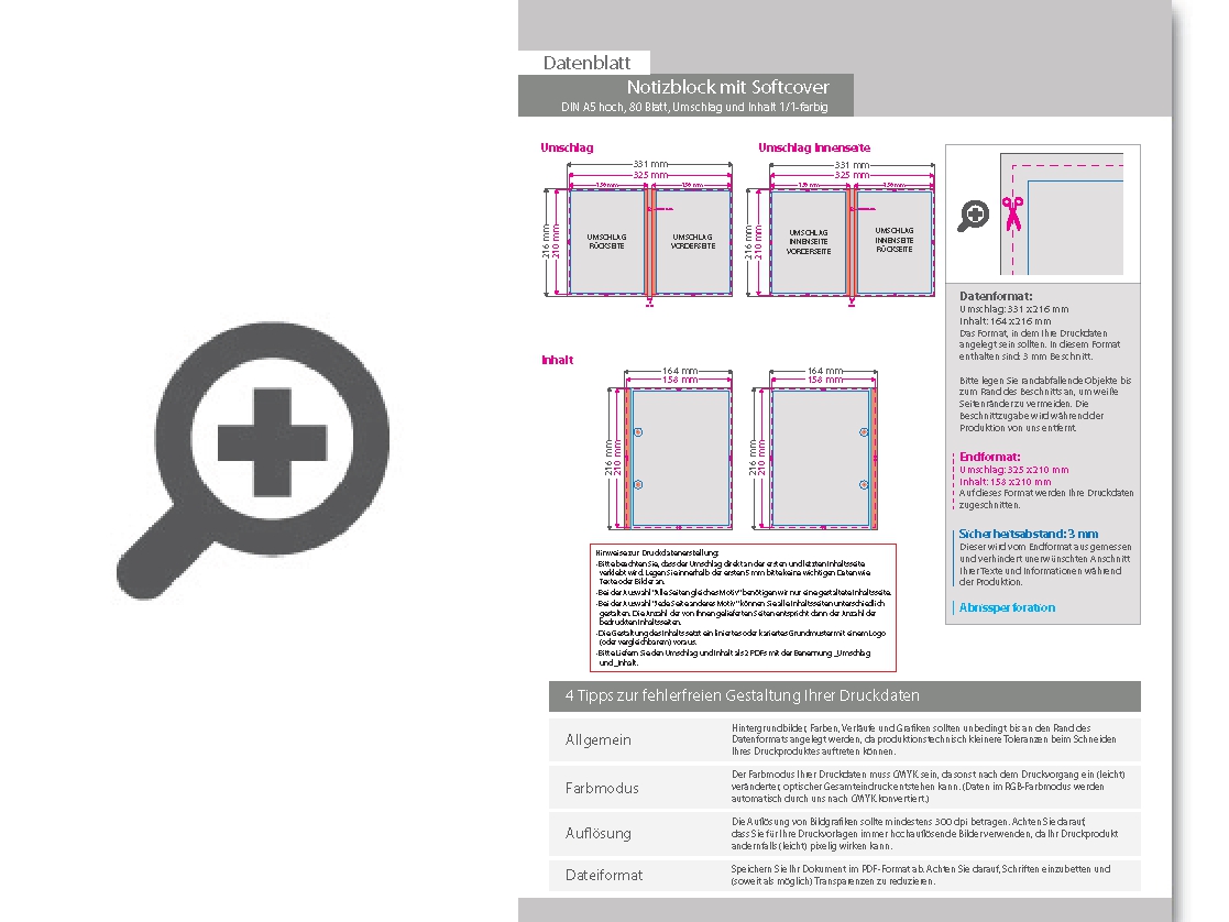 Product Bild block_mit_softcover__din_a5_hoch__80_blatt__umschlag_und_inhalt_1_1-farbig_schwarz_beidseitig_bedruckt